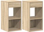 Syfax™ Comodini Con Cassetto 2 Pz Rovere Sonoma 35X34X66,5 Cm