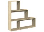 Syfax™ Libreria Divisorio 3 Ripiani Sonoma 123X29X123 Cm In Truciolato