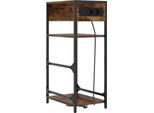 Syfax™ Armadio Da Notte Rovere Fumé 40 X 27 X 76 Cm Legno Multistrato