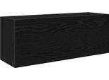 Syfax™ Mobile Da Bagno A Parete Nero 80X25X30 Cm In Legno Multistrato