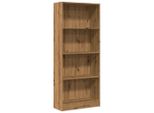 Syfax™ Libreria Rovere Artigianale 60X24X143 Cm In Legno Multistrato