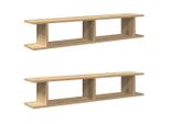 Syfax™ Mensole Da Parete 2 Pz Artigianale 105X18X20 Cm In Truciolato