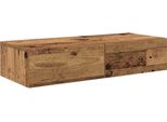 Syfax™ Scaffale A Parete Con Cassetti Antico 80X33X17 Cm In Truciolato