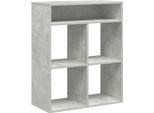Syfax™ Libreria Grigio Cemento 66X31X80 Cm In Legno Multistrato