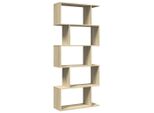 Syfax™ Libreria Divisorio 5 Ripiani Sonoma 70X24X161 Cm In Truciolato