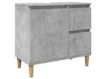 Syfax™ Mobile Lavabo Da Bagno Grigio Rovere 65X33X60 Cm In Truciolato