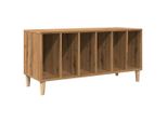 Syfax™ Mobile Porta Dischi Rovere Artigianale 100X38X48 Cm Multistrato