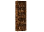 Syfax™ Libreria Rovere Fumo 60X24X176 Cm In Legno Multistrato