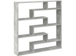 Syfax™ Mensola A Cubo Da Parete 7 Scomparti Truciolato Grigio Cemento