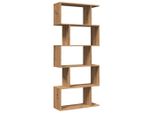 Syfax™ Libreria 5 Ripiani Rovere Artigianale 70X24X161 Cm Truciolato