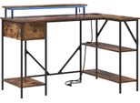 Syfax™ Scrivania Rovere Fumé 120 X 79 X 86,5 Cm Legno Multistrato