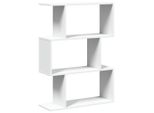 Syfax™ Libreria Divisoria A 3 Ripiani Bianca 70X24X97 Cm In Legno Ingegnerizzato