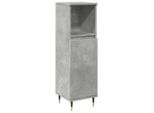 Syfax™ Armadietto Da Bagno Grigio Cemento 30X30X100 Cm In Truciolato