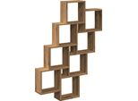 Syfax™ Mensola A Muro Cubo Artigianale 90X15X119,5Cm Legno Multistrato