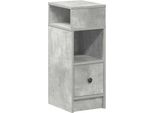 Syfax™ Comodino Con Cassetto Grigio Cemento 25X31X66 Cm