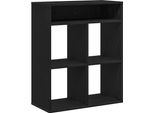 Syfax™ Libreria Nera 66X31X80 Cm In Legno Multistrato