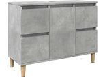 Syfax™ Mobile Lavabo Grigio Cemento 80X33X60 Cm In Legno Multistrato