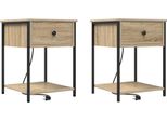 Syfax™ Armadio Da Notte 2 Pcs Rovere Sonoma 42 X 41 X 56 Cm