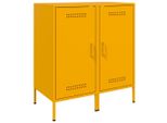 Syfax™ Credenze 2 Pz Giallo Senape 36X39X79 Cm In Acciaio
