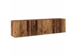 Syfax™ Mobili Tv A Parete 2Pz Legno Antico 80X30X41 Cm