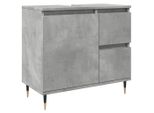 Syfax™ Armadietto Da Bagno Grigio Cemento 65X33X60Cm In Truciolato