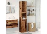 Syfax™ Armadietto Bagno Legno Antico 32X34X188,5 Cm Legno Multistrato