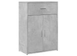 Syfax™ Credenza Grigio Cemento 60X30X84 Cm In Legno Multistrato