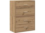 Syfax™ Armadi Con 2 Cassetti 2 Pz Rovere 60X31X40 Cm In Truciolato