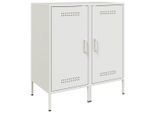 Syfax™ Credenze 2 Pz Bianche 36X39X79 Cm In Acciaio