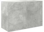 Syfax™ Armadietto Da Bagno Grigio Cemento 60X25X40 Cm In Truciolato