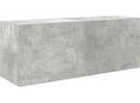 Syfax™ Armadietto Da Bagno Grigio Cemento 80X25X30 Cm In Truciolato