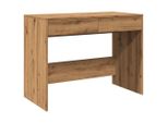 Syfax™ Scrivania Rovere Artigianale 101X50X76,5Cm In Legno Multistrato