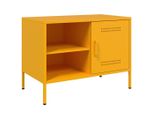 Syfax™ Mobile Tv Giallo Senape 68X39X50,5 Cm In Acciaio
