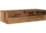 Syfax™ Scaffale A Parete Con Cassetti Antico 60X26,5X15 Cm Truciolato
