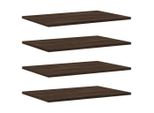 Syfax™ Mensole Parete 4Pz Rovere Marrone 60X40X1,5Cm Legno Multistrato