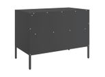 Syfax™ Mobile Tv Nero 68X39X50,5 Cm In Acciaio