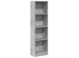 Syfax™ Libreria Grigio Cemento 40X24X143 Cm In Truciolato
