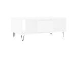 Syfax™ Tavolino Da Salotto Bianco 90X50X36,5 Cm In Legno Multistrato