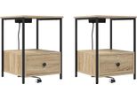 Syfax™ Armadio Da Notte 2 Pcs Rovere Sonoma 42 X 41 X 56 Cm