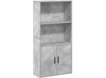 Syfax™ Libreria Grigio Cemento 60X24X120 Cm In Legno Multistrato
