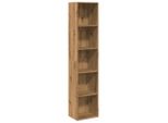 Syfax™ Libreria Rovere Artigianale 40X30X189 Cm In Legno Multistrato