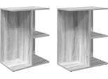 Syfax™ Comodini 2 Pz Grigio Sonoma 46,5X29X61 Cm In Legno Multistrato