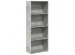 Syfax™ Libreria Grigio Cemento 60X30X152 Cm In Legno Multistrato