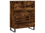 Syfax™ Credenza Rovere Fumo 69,5X34X90 Cm In Legno Multistrato