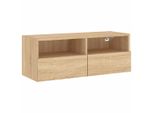 Syfax™ Mobile Tv A Parete Rovere Sonoma 80X30X30 Cm Legno Multistrato