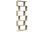 Syfax™ Libreria Divisorio 6 Ripiani Sonoma 70X24X193 Cm In Truciolato