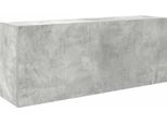 Syfax™ Armadietto Da Bagno Grigio Cemento 100X25X40 Cm In Truciolato