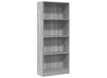 Syfax™ Libreria Grigio Sonoma 60X24X143 Cm In Legno Multistrato
