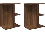 Syfax™ Comodini 2 Pz Rovere Marrone 46,5X29X61 Cm In Legno Multistrato