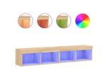 Syfax™ Mobili Tv Con Luci Led 2Pz Rovere Sonoma 80X30X30 Cm